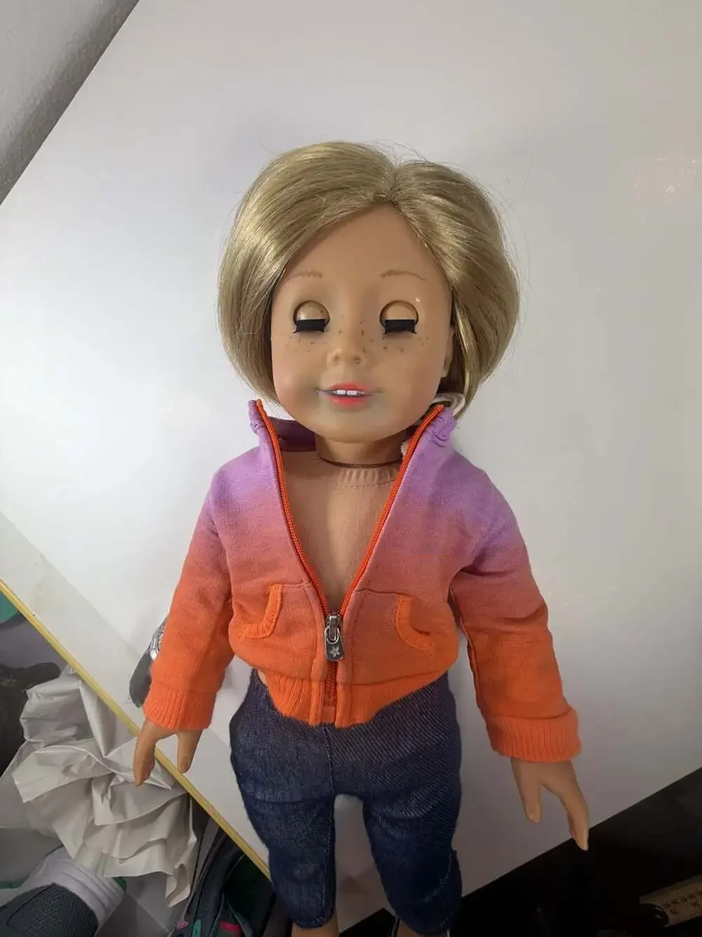American Girl McKenna Doll with Blonde Bob and Warm-Up Outfit